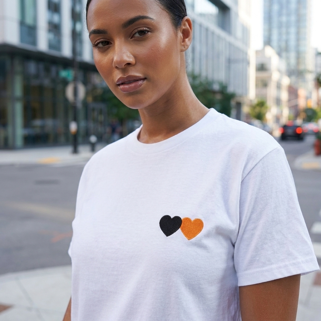 Iconic Embroidered Double Hearts: Bold Statement Style